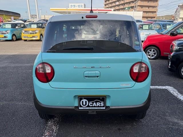 アルトラパン Ｓ　２トーンカラー／全方位モニター／純正ナビ／フルセグＴＶ／Ｂｌｕｅｔｏｏｔｈ／ＨＩＤヘッドライト／フォグライト／スマートキー／プッシュスタート／衝突軽減ブレーキ／ＥＴＣ／白ルーフ／アイドリングストップ（8枚目）