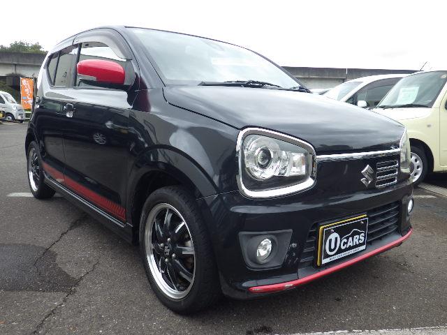 アルトターボＲＳ ベースグレード　シートヒーター　ＬＥＤヘッドライト　禁煙車　アルミホイール　アイドリングストップ　キーレスエントリー　スマートキー　オートライト　エアコン　エアバック　パワーウインドウ　パワーステアリング　軽自動車（2枚目）