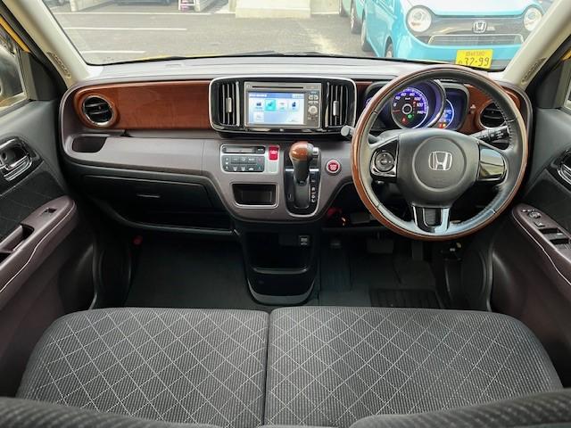 N-ONE プレミアム・Lパッケージ ナビ/Bluetooth/ステアリングスイッチ/ETC2.0/前後ドラレコ/ウッドコンビハンドル&ウッドパネル/HIDヘッドライト/スマートキー/純正AW(45枚目)