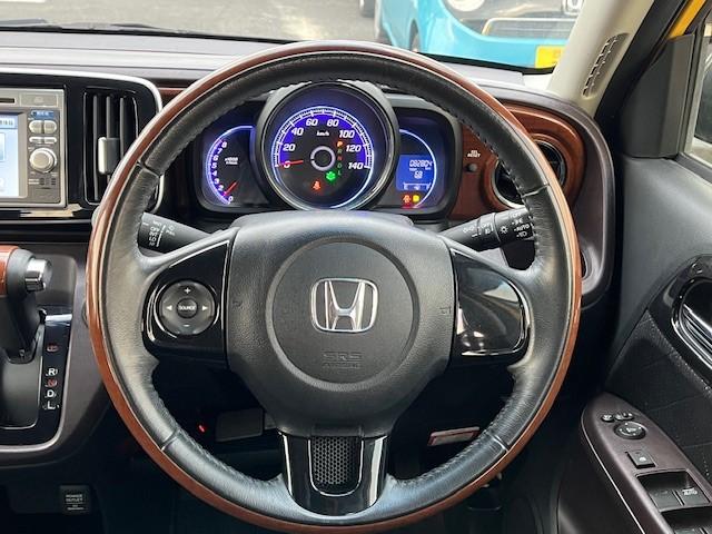 N-ONE プレミアム・Lパッケージ ナビ/Bluetooth/ステアリングスイッチ/ETC2.0/前後ドラレコ/ウッドコンビハンドル&ウッドパネル/HIDヘッドライト/スマートキー/純正AW(49枚目)