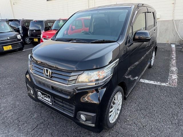 Ｎ－ＷＧＮカスタム Ｇ　ナビ／純正エアロ／オプションモデューロアルミ／バックモニター／ＥＴＣ／ＨＩＤヘッドライト／プッシュスタート／スマートキー／アイドリングストップ／横滑り防止／フォグライト／オートエアコン／ＰＶガラス（3枚目）