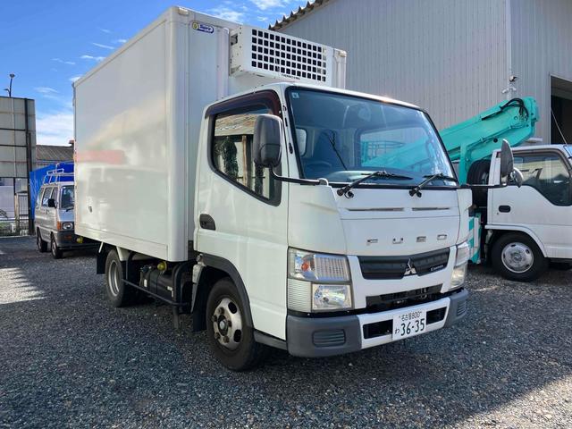 キャンター 中温冷凍車ー5C°東プレ荷台箱 サーモキング冷凍機 レンタアップ 左開口部サイズW820H1620 リア観音開きサイズW1750H1790(3枚目)