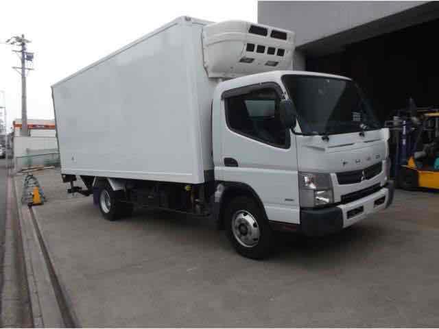 キャンター 　ワイドロング高床ディーゼルターボ　後輪ダブル　ロング中温冷凍車トプレ新明和マルチパワーゲート３．１ｔ積スタンバイモーター内寸５４００Ｘ幅２０５０Ｘ高１９９０（3枚目）