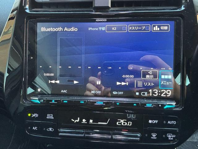 プリウス ＳセーフティプラスＩＩ　ＬＥＤヘッドライト　フォグランプ　ブラインドスポットモニター　パノラミックビューモニター　トヨタセーフティーセンス　社外デジタルインナーミラー　ＫＥＮＷＯＯＤ９インチナビ　レーンディパーチャアラート（37枚目）