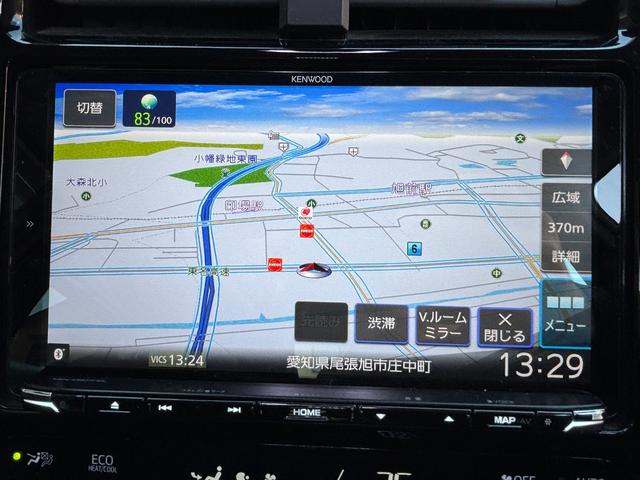 プリウス ＳセーフティプラスＩＩ　ＬＥＤヘッドライト　フォグランプ　ブラインドスポットモニター　パノラミックビューモニター　トヨタセーフティーセンス　社外デジタルインナーミラー　ＫＥＮＷＯＯＤ９インチナビ　レーンディパーチャアラート（39枚目）