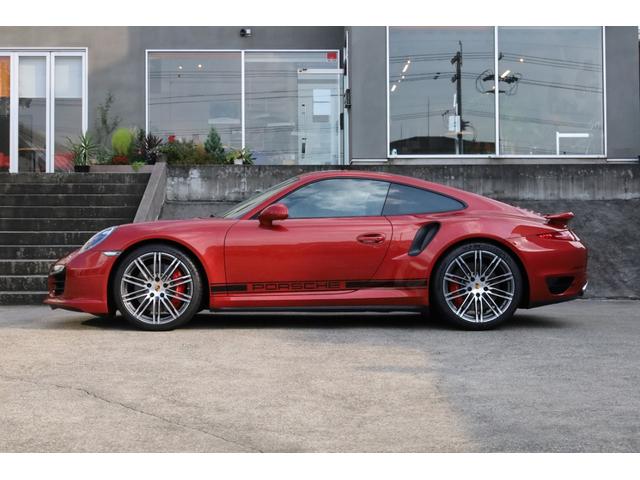 911ターボ 正規輸入車両 PDK エスプレッソレザーインテリア アマランスレッド(3枚目)