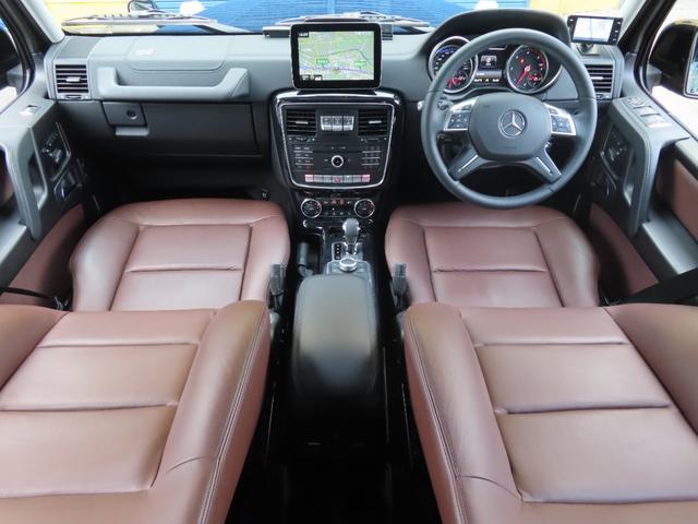 Gクラス G350d ラグジュアリーパッケージ 1オーナー 禁煙 サンルーフ 茶革シート シートヒーター ハーマンカードン ブラインドスポットモニター バックカメラ G550用ヒマラヤグレーホイール Bluetooth(3枚目)