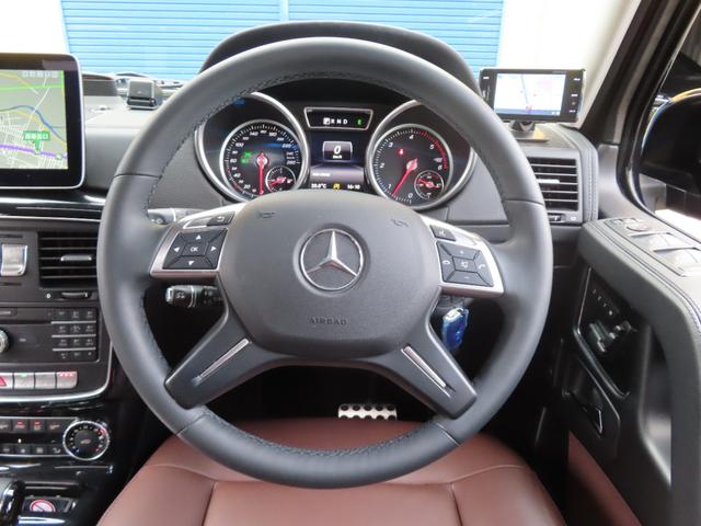 Gクラス G350d ラグジュアリーパッケージ 1オーナー 禁煙 サンルーフ 茶革シート シートヒーター ハーマンカードン ブラインドスポットモニター バックカメラ G550用ヒマラヤグレーホイール Bluetooth(4枚目)