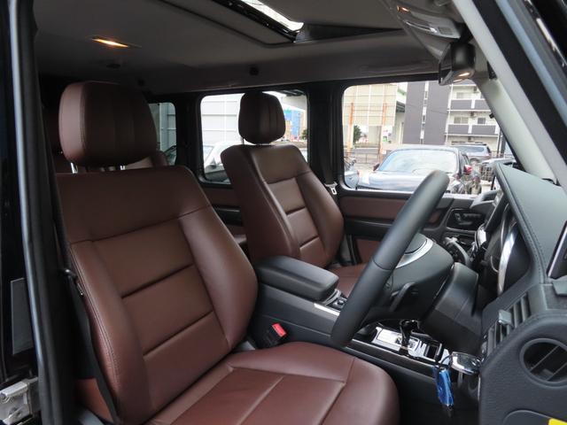 Gクラス G350d ラグジュアリーパッケージ 1オーナー 禁煙 サンルーフ 茶革シート シートヒーター ハーマンカードン ブラインドスポットモニター バックカメラ G550用ヒマラヤグレーホイール Bluetooth(24枚目)