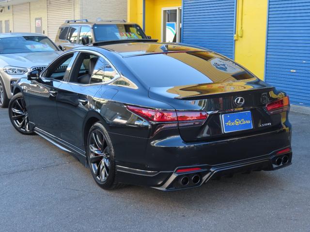 ＬＳ ＬＳ５００　Ｆスポーツ　ＴＲＤエアロ、２０２３後期改良モデル　トランクスポイラー　白黒革シート　サンルーフ　３眼ＬＥＤヘッド　シートヒーター　エアーシート　ヘッドアップディスプレイ　マークレビンソン　デジタルインナーミラー（7枚目）