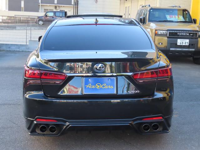 ＬＳ ＬＳ５００　Ｆスポーツ　ＴＲＤエアロ、２０２３後期改良モデル　トランクスポイラー　白黒革シート　サンルーフ　３眼ＬＥＤヘッド　シートヒーター　エアーシート　ヘッドアップディスプレイ　マークレビンソン　デジタルインナーミラー（8枚目）