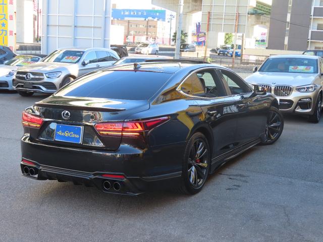 ＬＳ ＬＳ５００　Ｆスポーツ　ＴＲＤエアロ、２０２３後期改良モデル　トランクスポイラー　白黒革シート　サンルーフ　３眼ＬＥＤヘッド　シートヒーター　エアーシート　ヘッドアップディスプレイ　マークレビンソン　デジタルインナーミラー（9枚目）