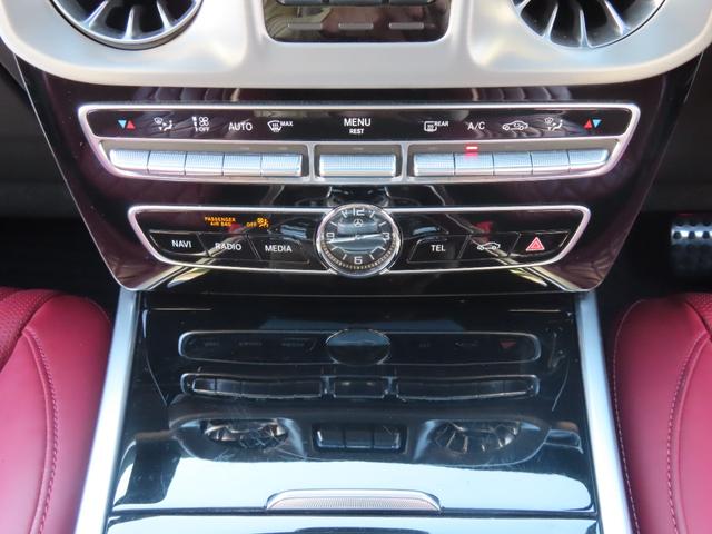 Gクラス G400d AMGライン マヌファクトゥーアプログラムプラス ラグジュアリーパッケージ 禁煙 サンルーフ 赤革 シートヒーター エアーシート ブラインドスポットモニター デジタルインナーミラー 360°カメラ ブルメスター(52枚目)