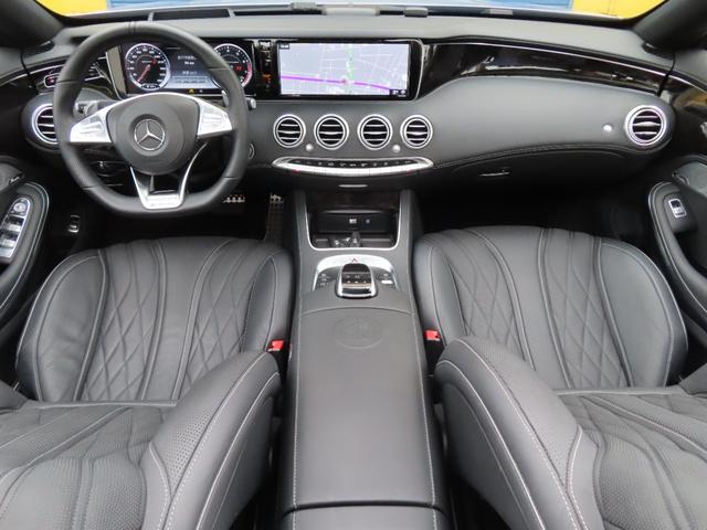Sクラス S65 カブリオレ レーダーセーフティ AMG20インチ鍛造 1オーナー 黒designo Exclusiveナッパレザーシート シートヒーター エアーシート ブルメスター ヘッドアップディスプレイ 青幌 360°カメラ(3枚目)