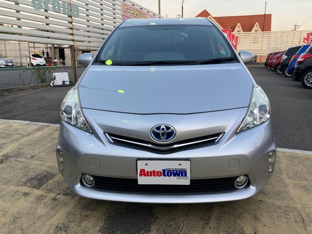 プリウスアルファ S チューン ブラック 車検2年+整備&保証付き/3列シート/7人/純正ナビ/バックカメラ/Bluetoothオーディオ/TV/ETC/オートライト/フォグランプ/スマートキー3本/テレキャン/純正16アルミ/オートエアコン(2枚目)