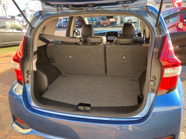 ノート メダリスト　Ｘ　後期モデル／整備＆保証付／走行３．８万キロ／衝突軽減ブレーキ／純正ナビ（フルセグＴＶ／ＣＤ／ＤＶＤ／ＳＤ／ＡＵＸ／Ｂｌｕｅｔｏｏｔｈ／ドラレコ）／スマートキー／ハーフレザーシート／ＥＴＣ／フォグランプ（21枚目）