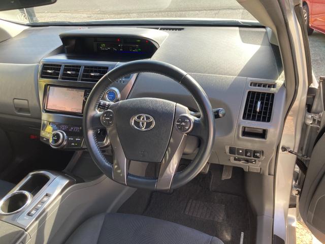 プリウスアルファ S チューン ブラック 車検2年+整備&保証付き/3列シート/7人/純正ナビ/バックカメラ/Bluetoothオーディオ/TV/ETC/オートライト/フォグランプ/スマートキー3本/テレキャン/純正16アルミ/オートエアコン(57枚目)