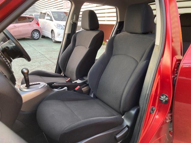 ジューク １５ＲＳ　タイプＶ　整備＆保証付／走行６６２００Ｋｍ／社外メモリーナビ（ＴＶ／ＣＤ／ＳＤ／Ｂｌｕｅｔｏｏｔｈ）／バックカメラ／キーレスキー／プライバシーガラス／電動格納式ドアミラー／内装色：ブラック／コンソール：グレー（24枚目）