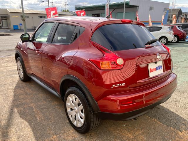 ジューク １５ＲＳ　タイプＶ　整備＆保証付／走行６６２００Ｋｍ／社外メモリーナビ（ＴＶ／ＣＤ／ＳＤ／Ｂｌｕｅｔｏｏｔｈ）／バックカメラ／キーレスキー／プライバシーガラス／電動格納式ドアミラー／内装色：ブラック／コンソール：グレー（28枚目）