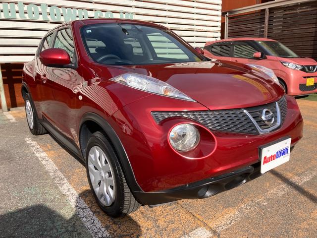 ジューク １５ＲＳ　タイプＶ　整備＆保証付／走行６６２００Ｋｍ／社外メモリーナビ（ＴＶ／ＣＤ／ＳＤ／Ｂｌｕｅｔｏｏｔｈ）／バックカメラ／キーレスキー／プライバシーガラス／電動格納式ドアミラー／内装色：ブラック／コンソール：グレー（32枚目）