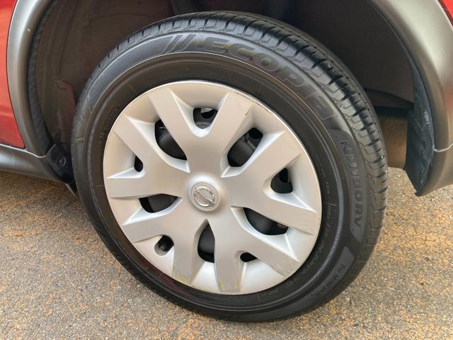 ジューク １５ＲＳ　タイプＶ　整備＆保証付／走行６６２００Ｋｍ／社外メモリーナビ（ＴＶ／ＣＤ／ＳＤ／Ｂｌｕｅｔｏｏｔｈ）／バックカメラ／キーレスキー／プライバシーガラス／電動格納式ドアミラー／内装色：ブラック／コンソール：グレー（61枚目）