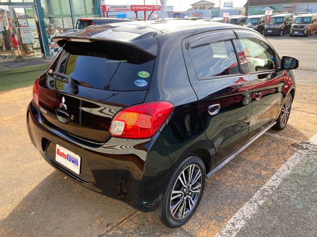 ミラージュ Ｇ　車検２年＋整備＆保証付き／社外メモリーナビ（ＴＶ／ＣＤ／ＤＶＤ／ＳＤ／ＵＳＢ）／ＥＴＣ／オートエアコン／オートライト／アイドリングストップ／スマートキー／純正１５インチアルミホイール／リアスポイラー（6枚目）