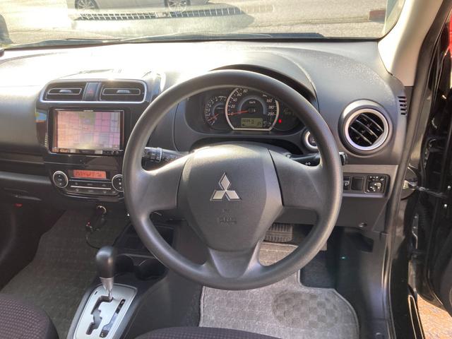 ミラージュ Ｇ　車検２年＋整備＆保証付き／社外メモリーナビ（ＴＶ／ＣＤ／ＤＶＤ／ＳＤ／ＵＳＢ）／ＥＴＣ／オートエアコン／オートライト／アイドリングストップ／スマートキー／純正１５インチアルミホイール／リアスポイラー（12枚目）