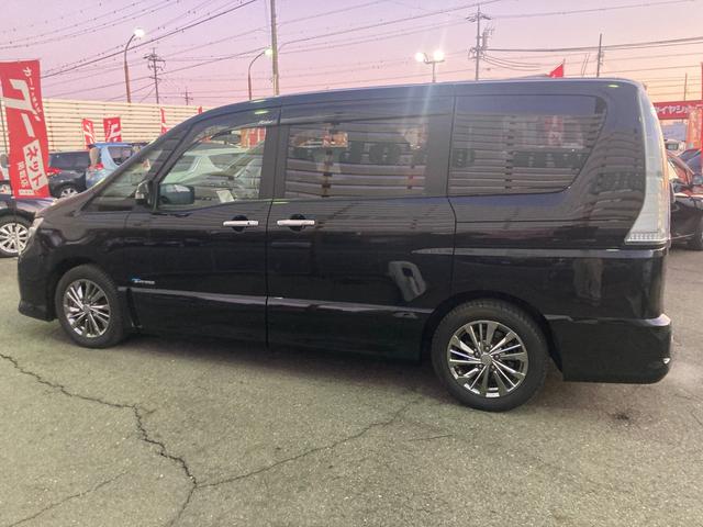 セレナ ライダーブラックラインS-HVアドバンスドセーフティ 後期モデル/整備&保証付/純正8インチナビ/フリップダウン/アラウンドビュー/Bluetooth/CD/DVD/両パワスラ/軽減ブレーキ/クルコン/LEDヘッドライト/フォグ/16アルミ(AUTECH(3枚目)