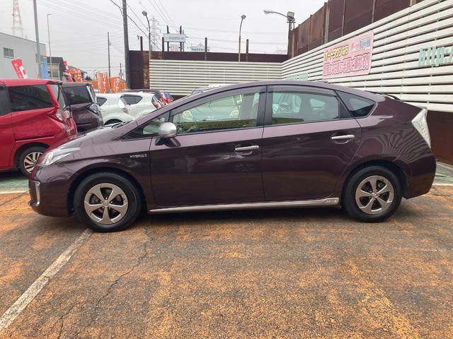 プリウス Ｓマイコーデ　３０系（後期モデル）／車検２年＋整備＆保証付／ナビ（ＴＶ／ＣＤ／ＤＶＤ／ＳＤ／Ｂｌｕｅｔｏｏｔｈ）／バックカメラ／モデリスタステアリング／ＥＴＣ／レザーシート／ＨＩＤ／フォグ／スマートキー／純正アルミ（5枚目）