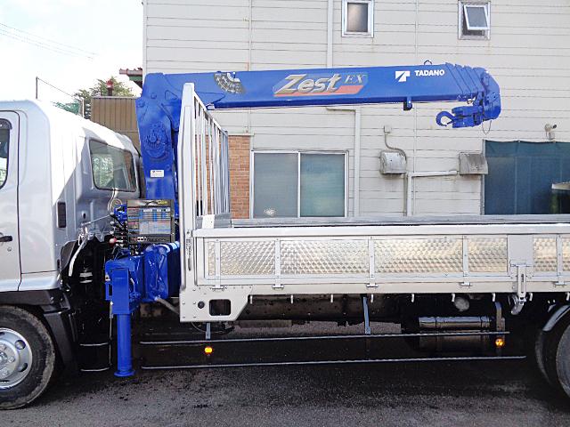 　ユニック車　クレーン付きトラック　ベットレス標準キャビン　タダノ　ＺＥ３０４ＨＲ　４段　ラジコン　フックイン　内寸Ｌ５４０ｃｍｘＷ２１２ｃｍｘＨ４０ｃｍ　床木　煽りウロコステン新品　煽りアングル補強(7枚目)