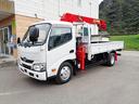 デュトロ  ユニック車 クレーン付きトラック 標準ロングロング3トン 2.9t吊 ワイドアウトリガー ユニック4段 ラジコン フックイン 荷台内寸L370cmxW178cmxH38cm 床木 煽り穴3対(2枚目)
