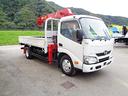 デュトロ  ユニック車 クレーン付きトラック 標準ロングロング3トン 2.9t吊 ワイドアウトリガー ユニック4段 ラジコン フックイン 荷台内寸L370cmxW178cmxH38cm 床木 煽り穴3対(4枚目)
