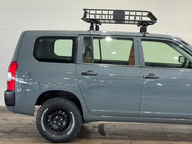 プロボックスバン ＤＸ　■アンヴィルグレー全塗装　４ＷＤ車輌　ルーフキャリア付き　ＴＯＹＯＴＡエンブレム　リフトアップ済み　ＳＨＩＣＨＩＦＵＫＵ　Ｒ／Ｔ新品タイヤ　キャメルシートカバー　木目調シート（27枚目）