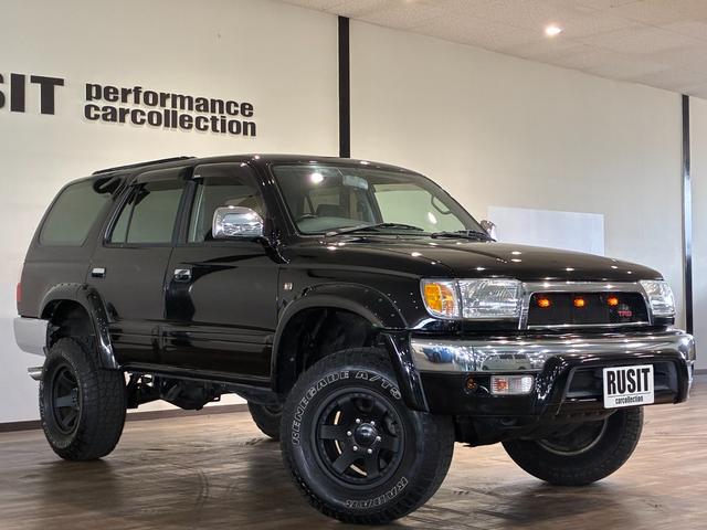 ハイラックスサーフ SSR-X Vセレクション 4WD車輛 リフトアップ オーバーフェンダー シートカバー 16インチホイールマッドブラック塗装 RADAR RENEGADE A/T5タイヤ FLOWMASTERマフラー NARDIステアリング(7枚目)