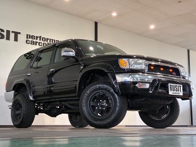 ハイラックスサーフ SSR-X Vセレクション 4WD車輛 リフトアップ オーバーフェンダー シートカバー 16インチホイールマッドブラック塗装 RADAR RENEGADE A/T5タイヤ FLOWMASTERマフラー NARDIステアリング(36枚目)