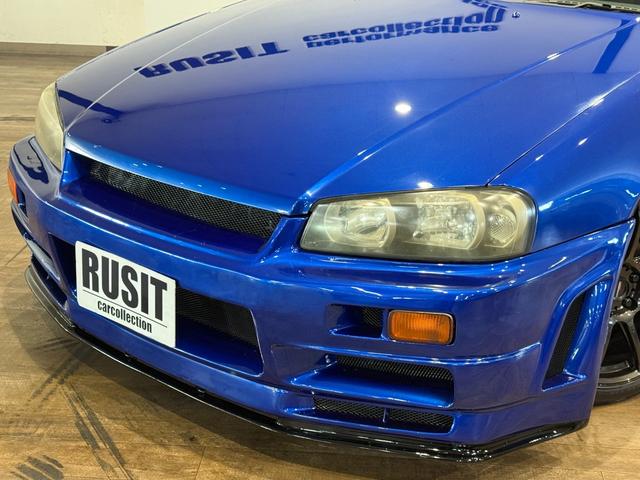 スカイライン 25GT-X ベイサイドブルー全塗装 新品エアロ 新品リアウィング 新品砲弾マフラー 新品BLITZフルタップ車高調 新品クロススピードRS9 新品タイヤ キャリパーレッド塗装 KENWOODオーディオ(13枚目)