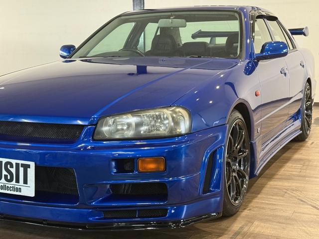 スカイライン 25GT-X ベイサイドブルー全塗装 新品エアロ 新品リアウィング 新品砲弾マフラー 新品BLITZフルタップ車高調 新品クロススピードRS9 新品タイヤ キャリパーレッド塗装 KENWOODオーディオ(35枚目)