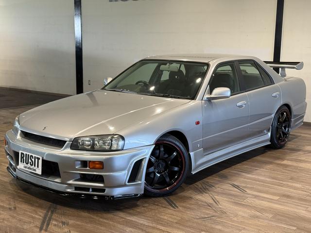 スカイライン GT GT-Rスタイル 新品エアロ 新品リアウィング 新品砲弾マフラー 新品BLITZフルタップ車高調 新品クロススピードCR7 新品タイヤ キャリパーレッド塗装(37枚目)