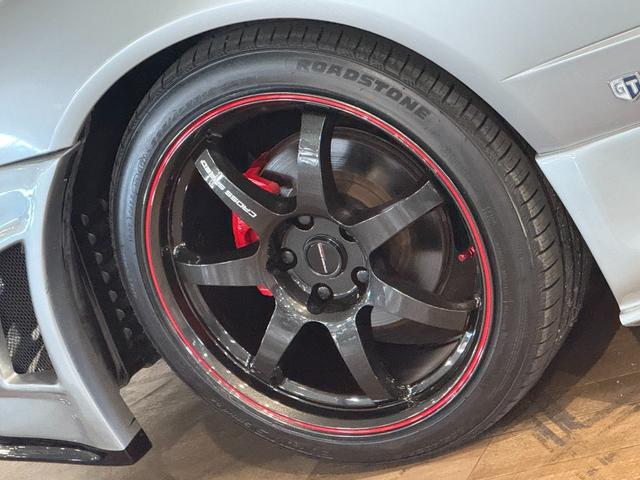 スカイライン GT GT-Rスタイル 新品エアロ 新品リアウィング 新品砲弾マフラー 新品BLITZフルタップ車高調 新品クロススピードCR7 新品タイヤ キャリパーレッド塗装(39枚目)