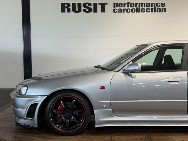 スカイライン GT GT-Rスタイル 新品エアロ 新品リアウィング 新品砲弾マフラー 新品BLITZフルタップ車高調 新品クロススピードCR7 新品タイヤ キャリパーレッド塗装(46枚目)