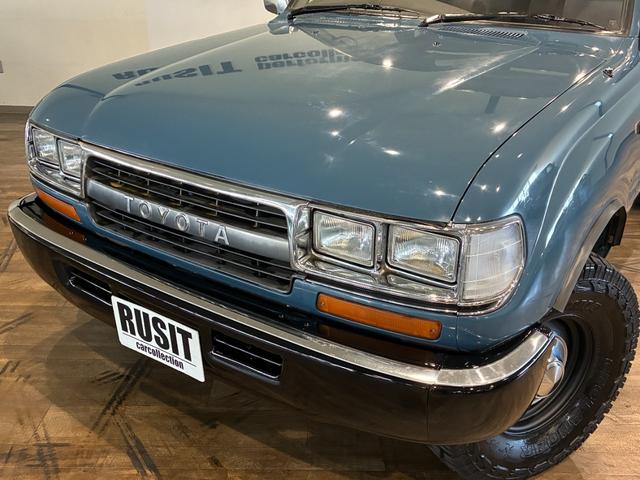 ランドクルーザー８０ ＶＸリミテッド　ミスティックブルー全塗装　４ＷＤ車輛　角目４灯　前後バンパーブラック塗装　１５インチアルミホイールマッドブラック塗装　ＹＯＫＯＨＡＭＡ　ＧＥＯＬＡＮＤＥＲタイヤ　サンルーフ　カロッツェリアナビ（12枚目）