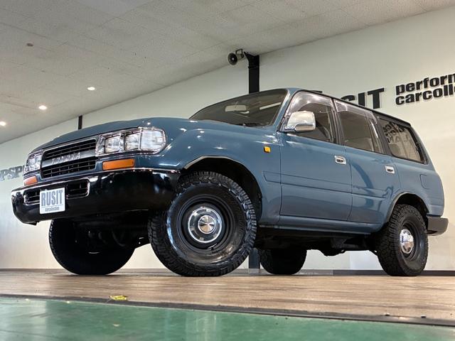 ランドクルーザー８０ ＶＸリミテッド　ミスティックブルー全塗装　４ＷＤ車輛　角目４灯　前後バンパーブラック塗装　１５インチアルミホイールマッドブラック塗装　ＹＯＫＯＨＡＭＡ　ＧＥＯＬＡＮＤＥＲタイヤ　サンルーフ　カロッツェリアナビ（36枚目）