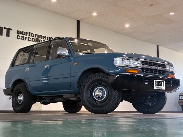 ランドクルーザー８０ ＶＸリミテッド　ミスティックブルー全塗装　４ＷＤ車輛　角目４灯　前後バンパーブラック塗装　１５インチアルミホイールマッドブラック塗装　ＹＯＫＯＨＡＭＡ　ＧＥＯＬＡＮＤＥＲタイヤ　サンルーフ　カロッツェリアナビ（38枚目）