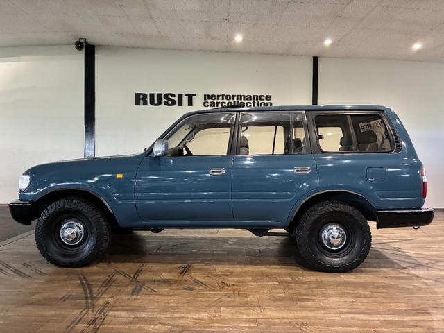 ランドクルーザー８０ ＶＸリミテッド　ミスティックブルー全塗装　４ＷＤ車輛　角目４灯　前後バンパーブラック塗装　１５インチアルミホイールマッドブラック塗装　ＹＯＫＯＨＡＭＡ　ＧＥＯＬＡＮＤＥＲタイヤ　サンルーフ　カロッツェリアナビ（47枚目）