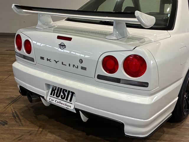 スカイライン ２５ＧＴ－Ｘ　外装リフレッシュパール塗装　フロントワイドフェンダー　新品エアロ　新品リアウィング　新品砲弾マフラー　新品ＢＬＩＴＺフルタップ車高調　新品クロススピードＲＳ９　新品タイヤ　キャリパーイエロー塗装（56枚目）