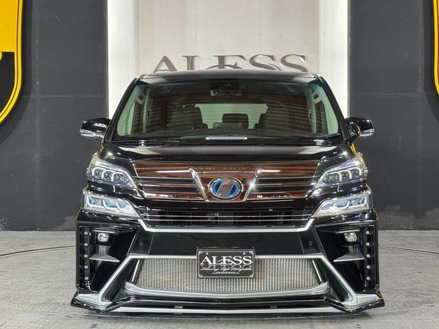ヴェルファイアハイブリッド ＺＲ　後期モデル　ワンオーナー車　エアサス公認取得済　ブラックパールフルエアロ　アミスタッド２０インチ　アルパインフリップダウン　アルパインナビ　パワーゲート　両側パワスラ（11枚目）