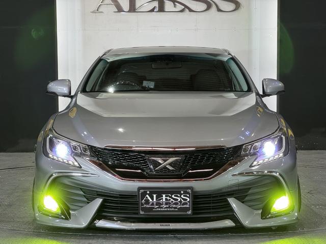 マークＸ ２５０Ｇ　リラックスセレクション　フロント後期仕様　リアＧ’Ｓ仕様　社外アーム公認可　アルパインナビ　Ｂｌｕｅｔｏｏｔｈオーディオ対応　スマートキー　シートカバー　４本出しマフラー（13枚目）