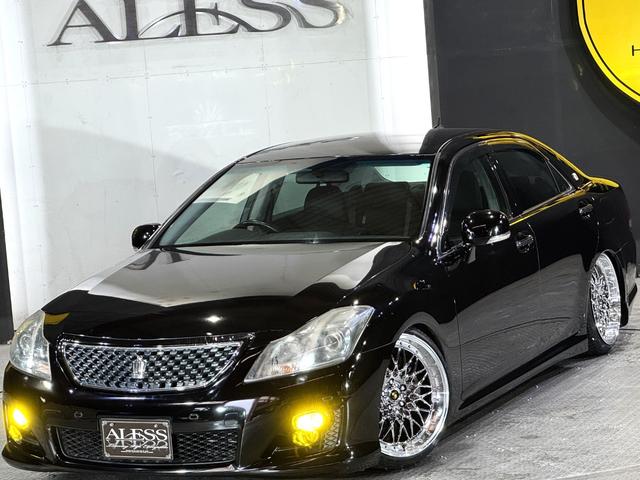 クラウン ２．５アスリート　ナビパッケージ　２５００ｃｃ　２０２ブラック　新品車高調　新品タイヤ　新品ＡＭＥシュタイナーＡＬＥＳＳオリジナルカラーホイール　スマートキーｘ２本　パワーシートＢｌｕｅｔｏｏｔｈオーディオ対応　バックカメラ（20枚目）