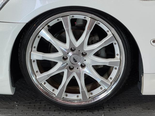 クラウン アスリート　サンルーフ　ＲＯＺＥＬエアロ　ツインフォグキット　ＷＯＲＫシュバート２０インチ　新品車高調　新品タイヤ組替済　スマートキー　プッシュスタート　パワーシート（9枚目）