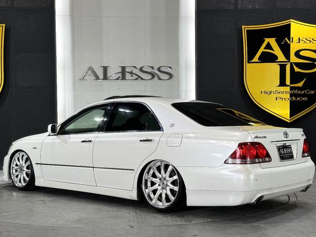 クラウン アスリート　サンルーフ　ＲＯＺＥＬエアロ　ツインフォグキット　ＷＯＲＫシュバート２０インチ　新品車高調　新品タイヤ組替済　スマートキー　プッシュスタート　パワーシート（22枚目）